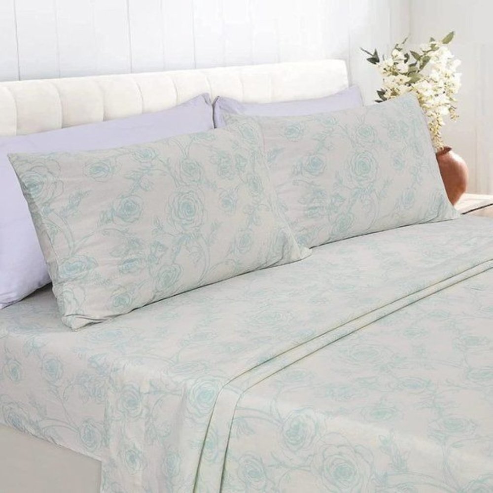 New 4 Piece 100% Cotton Sheet Set
